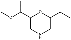 Morpholine, 2-ethyl-6-(1-methoxyethyl)- Struktur