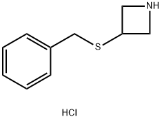 Azetidine, 3-[(phenylmethyl)thio]-, hydrochloride (1:1) Struktur