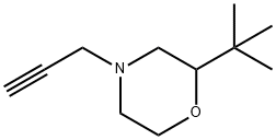 Morpholine, 2-(1,1-dimethylethyl)-4-(2-propyn-1-yl)- Struktur