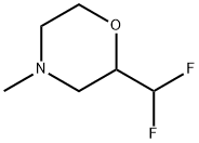 Morpholine,2-(difluoromethyl)-4-methyl- Struktur