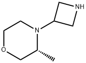 Morpholine, 4-(3-azetidinyl)-3-methyl-, (3R)- Struktur