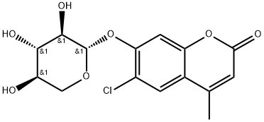 6-Chloro-4-methylumbelliferyl β-D-Xyloside Struktur