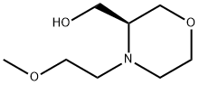 3-Morpholinemethanol, 4-(2-methoxyethyl)-,(3S)- Struktur