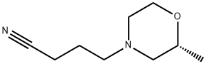 4-Morpholinebutanenitrile, 2-methyl-, (2R)- Struktur