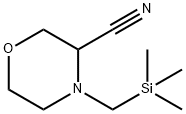 3-Morpholinecarbonitrile,4-[(trimethylsilyl)methyl]- Struktur