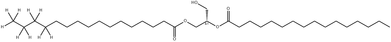 1-Palmitoyl-d9-2-Palmitoyl-sn-glycerol Struktur