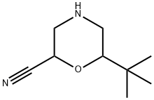 2-Morpholinecarbonitrile, 6-(1,1-dimethylethyl)- Struktur