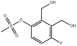 1,2-Benzenedimethanol, 3-fluoro-6-[(methylsulfonyl)oxy]- Struktur