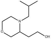 3-Morpholineethanol, 4-(2-methylpropyl)- Struktur