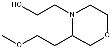 4-Morpholineethanol, 3-(2-methoxyethyl)- Struktur