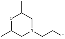 Morpholine, 4-(2-fluoroethyl)-2,6-dimethyl Struktur