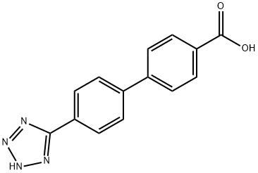 4'-(2H-tetrazol-5-yl)-[1,1'-biphenyl]-4-carboxylic acid Struktur