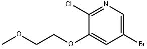 5-Bromo-2-chloro-3-(2-methoxyethoxy)pyridine Struktur