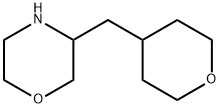 Morpholine, 3-[(tetrahydro-2H-pyran-4-yl)methyl]- Struktur