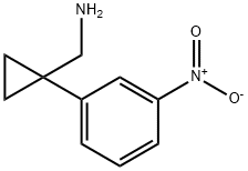 (1-(3-nitrophenyl)cyclopropyl)methanamine Struktur