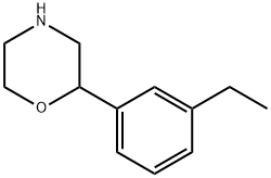 Morpholine, 2-(3-ethylphenyl)- Struktur