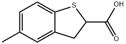 Benzo[b]thiophene-2-carboxylic acid, 2,3-dihydro-5-methyl- Struktur