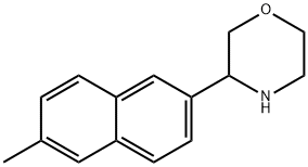 Morpholine, 3-(6-methyl-2-naphthalenyl)- Struktur