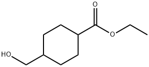 Cyclohexanecarboxylic acid, 4-(hydroxymethyl)-, ethyl ester Struktur