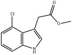 methyl 4-chloroindolyl-3-acetate Struktur