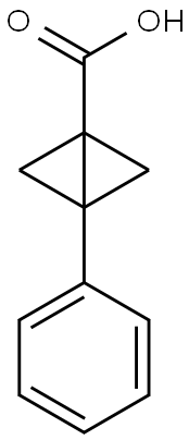 Bicyclo[1.1.0]butane-1-carboxylic acid, 3-phenyl- Struktur