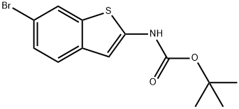 tert-butyl n-(6-bromo-1-benzothiophen-2-yl)carbamate Struktur