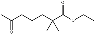 Heptanoic acid, 2,2-dimethyl-6-oxo-, ethyl ester Struktur