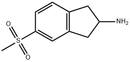 1H-Inden-2-amine, 2,3-dihydro-5-(methylsulfonyl)- Struktur