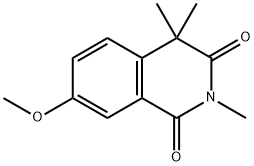 格列喹酮二甲基化物:7-甲氧基-2,4,4-三甲基異喹啉-1,3-(2H,4H)-二酮, 191988-38-2, 結(jié)構(gòu)式