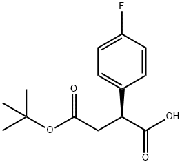 Butanedioic acid, 2-(4-fluorophenyl)-, 4-(1,1-dimethylethyl) ester, (2S)- Struktur