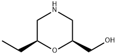 2-Morpholinemethanol, 6-ethyl-, (2S,6S)- Struktur