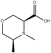 3-Morpholinecarboxylicacid,4,5-dimethyl-,(3S,5S)- Struktur