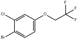 1-BROMO-2-CHLORO-4-(2,2,2-TRIFLUOROETHOXY)BENZENE(WXFC0730) Struktur