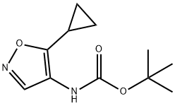 tert-butyl N-(5-cyclopropyl-1,2-oxazol-4-yl)carbamate Struktur