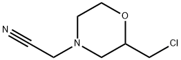 4-Morpholineacetonitrile,2-(chloromethyl)- Struktur