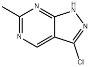 3-chloro-6-methyl-1H-pyrazolo[3,4-d]pyrimidine Struktur