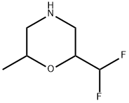 Morpholine, 2-(difluoromethyl)-6-methyl Struktur