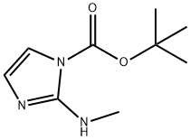 1H-Imidazole-1-carboxylic acid, 2-(methylamino)-, 1,1-dimethylethyl ester Struktur