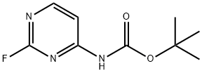 Carbamic acid, N-(2-fluoro-4-pyrimidinyl)-, 1,1-dimethylethyl ester Struktur