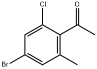 Ethanone, 1-(4-bromo-2-chloro-6-methylphenyl)- Struktur