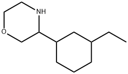 Morpholine, 3-(3-ethylcyclohexyl)- Struktur