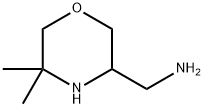 3-Morpholinemethanamine, 5,5-dimethyl- Struktur