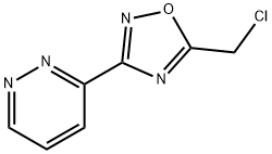 Pyridazine, 3-[5-(chloromethyl)-1,2,4-oxadiazol-3-yl]- Struktur