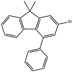 9H-Fluorene, 2-bromo-9,9-dimethyl-4-phenyl- Struktur