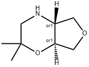 2H-Furo[3,4-b]-1,4-oxazine,hexahydro-2,2-dimethyl-,(4aR,7aS)-rel- Struktur