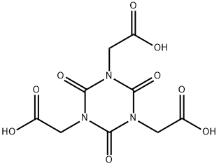 1,3,5-Triazine-1,3,5(2H,4H,6H)-triacetic acid, 2,4,6-trioxo- Struktur