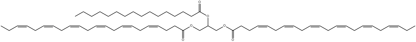 1,3-Didocosahexaenoyl-2-Palmitoyl Glycerol Struktur