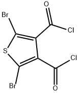 3,4-Thiophenedicarbonyl dichloride, 2,5-dibromo- Struktur