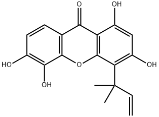 Isocudraniaxanthone A Struktur