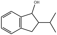 1H-Inden-1-ol, 2,3-dihydro-2-(1-methylethyl)- Struktur